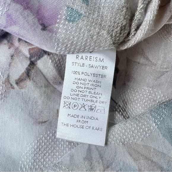 Rareism Women’s Sawyer Multi Cotton Fabric Floral Cowl Neck Top Size X-Small - Picture 9 of 11